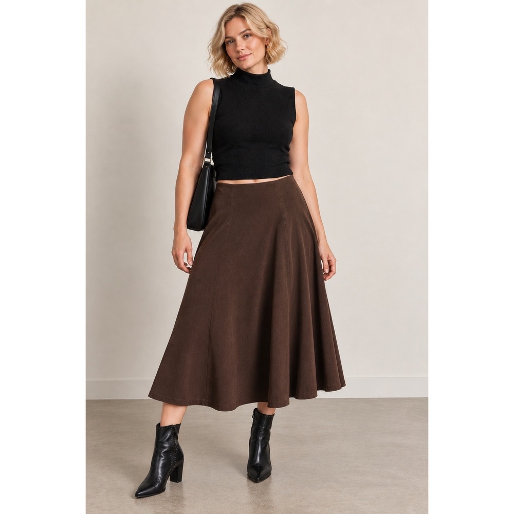 New Reformation Black Sleeveless Mock Neck Shimmer Knit Cropped Top XL